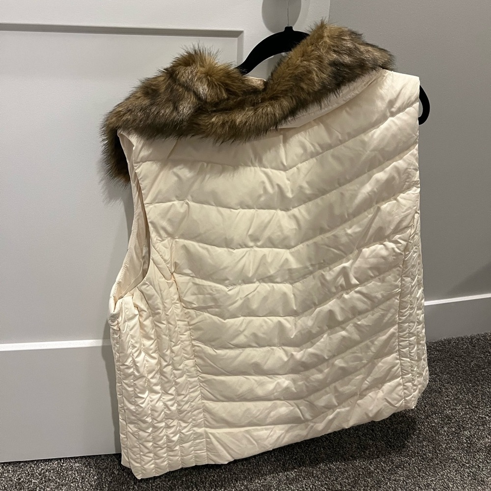 Talbots Cream Puffer Jacket